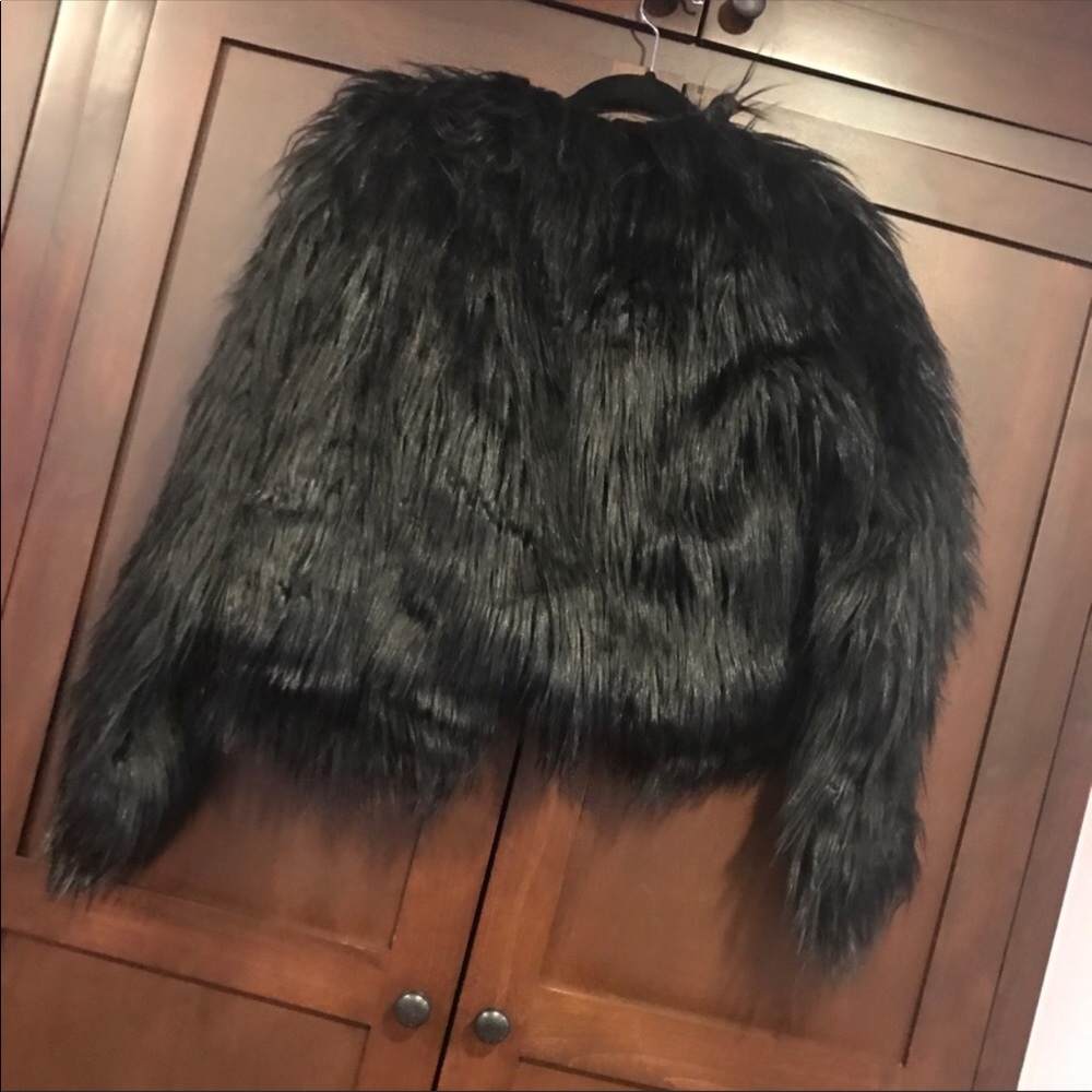 Shaggy fur coat